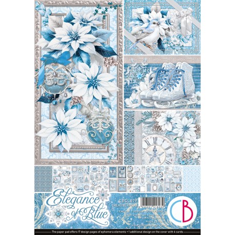 Elegance of Blue  Creative Pad A4 9/Pkg