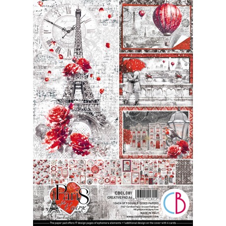 Paris Je t’aime Creative Pad A4 9/Pkg