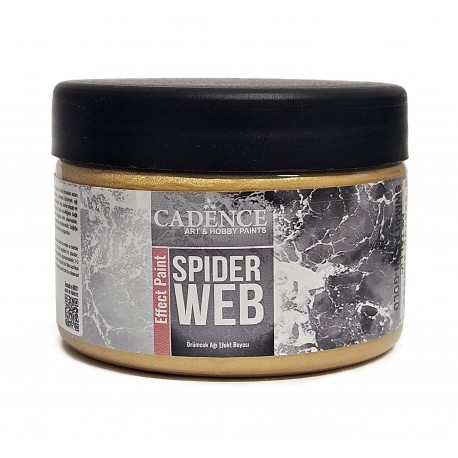 SPIDER WEB EFFECT PAINT GOLD 50ml