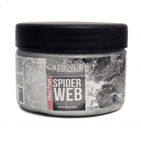 SPIDER WEB EFFECT PAINT SILVER 50ml