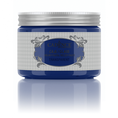 GLASS TRANSPARENT RELIEF PASTE BLUE 150ml