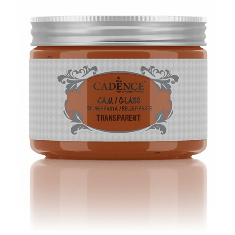 GLASS TRANSPARENT RELIEF PASTE ORANGE 150ml