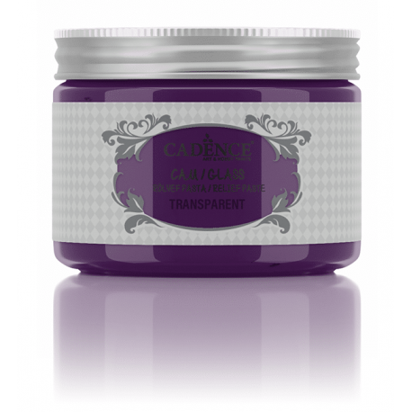 GLASS TRANSPARENT RELIEF PASTE PURPLE 150ml