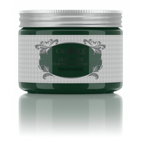 GLASS TRANSPARENT RELIEF PASTE GREEN 150ml