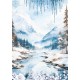 Rice Paper A5 MIXED 8/Pkg Winter wonderland