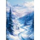 Rice Paper A5 MIXED 8/Pkg Winter wonderland