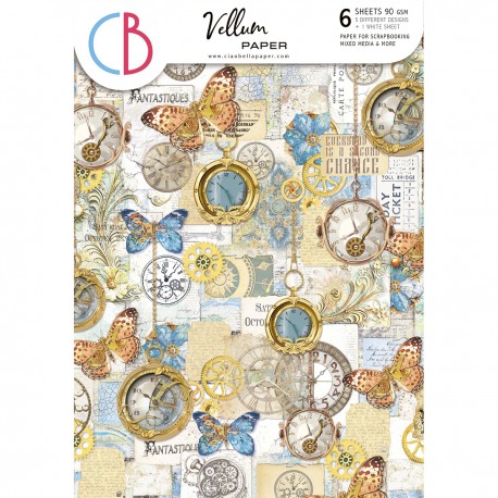 Vellum Esprit de Voyage  Paper Patterns A4 6/Pkg