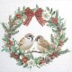 SERVILLETA SPARROWS IN WREATH