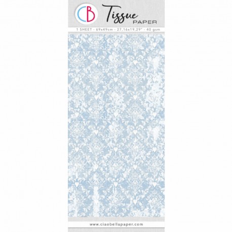 Tissue Paper cm69x49 27,66"x19,29” Blue Provence