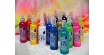 Fashion Textil Spray La Pajarita 16 infartantes colores Pintura